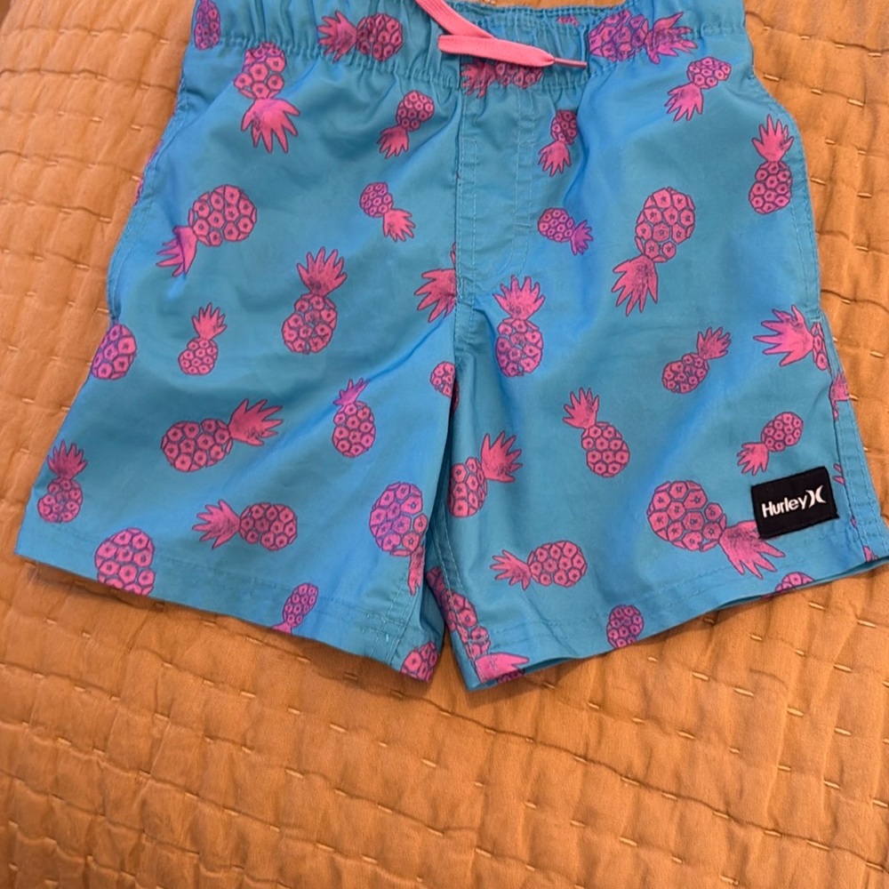 Hurley Aqua Pineapple Print Swimwear
